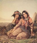Thomas Sully Gypsy Maidens oil painting on canvas